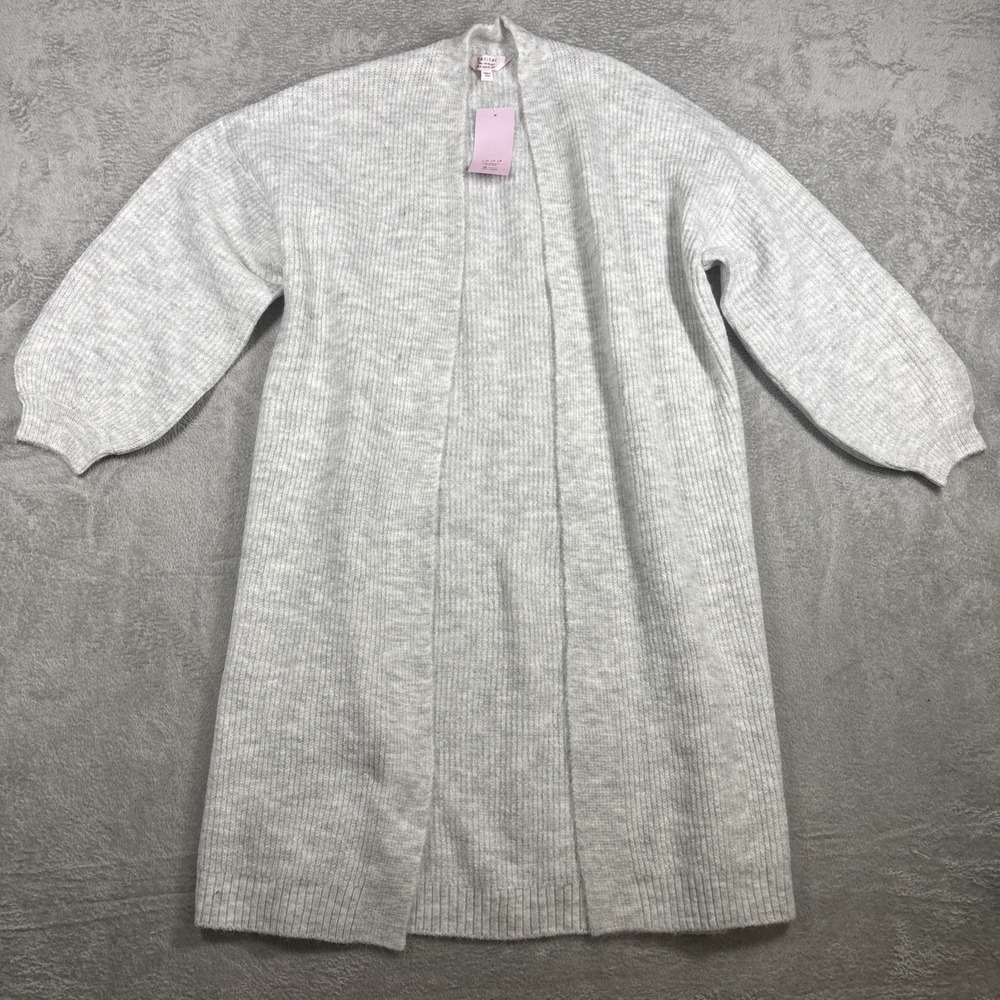 Petites MISS SELFRIDGE Women's Gray Knit Cardigan Sweater Size 0 New *READ*